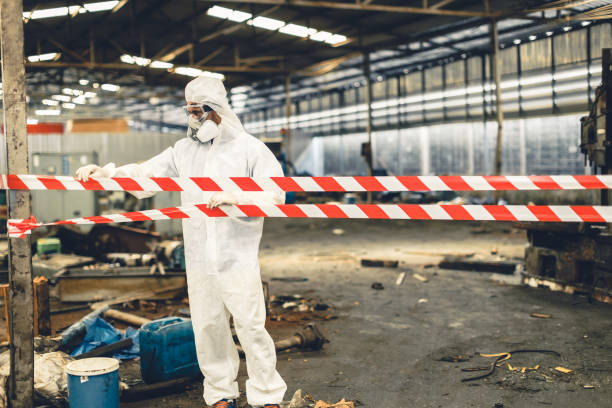 Professional Crime Scene Cleanup technician working in Branch, AR